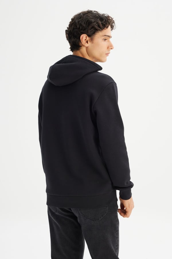 Lee Kapüşonlu Sweatshirt Siyah Erkek Sweatshirt