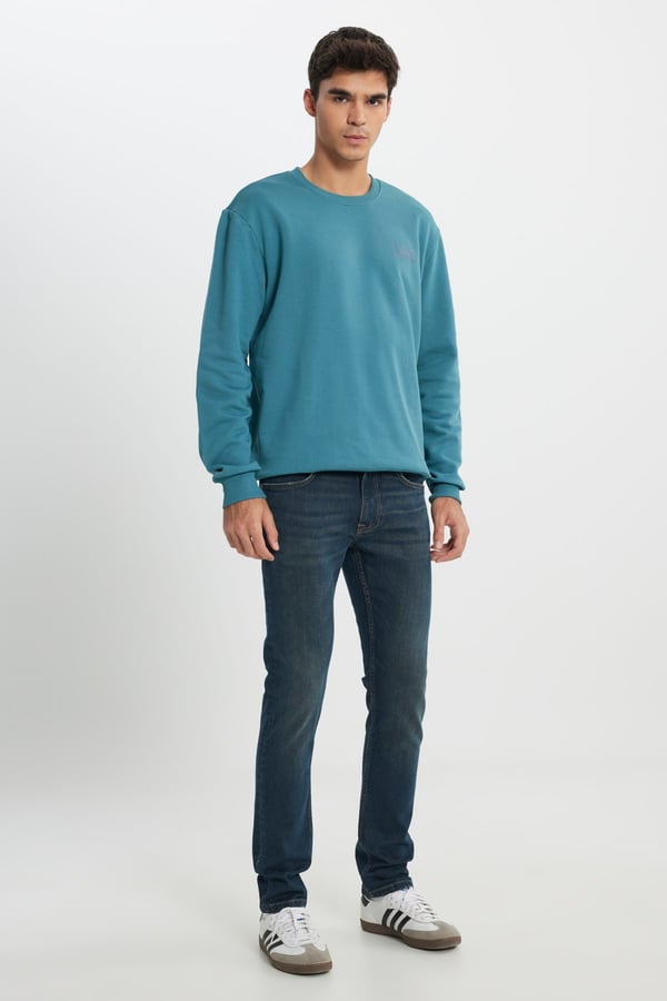 Lee Luke Denim Pantolon Petrol Erkek Kot Pantolon