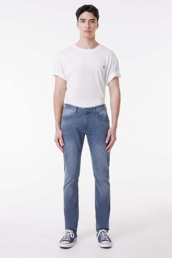 Lee Luke Slim Tapered Jean Pantolon Mavi Erkek Kot Pantolon