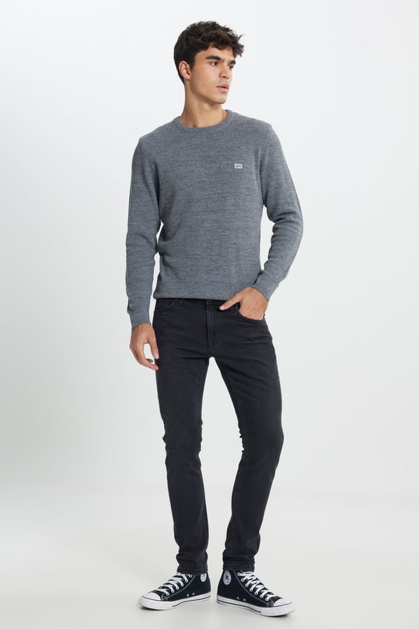 Lee Luke Slim Tapered Jean Pantolon Siyah Erkek Kot Pantolon