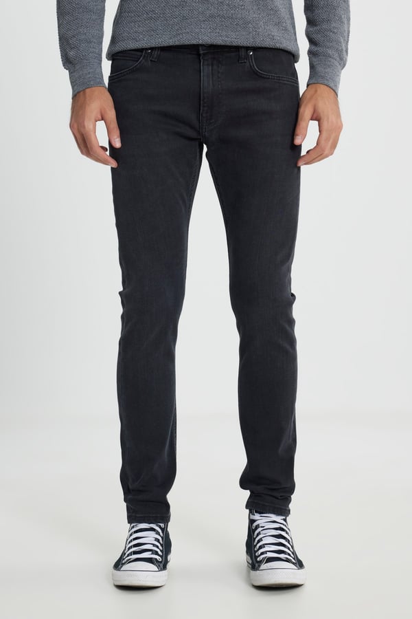 Lee Luke Slim Tapered Jean Pantolon Siyah Erkek Kot Pantolon