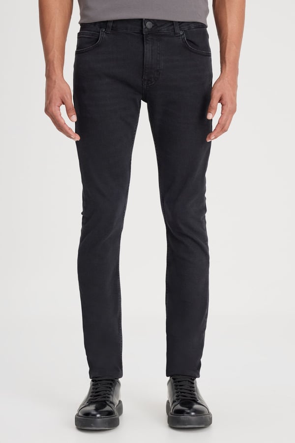Lee Malone Skinny Jean Pantolon Siyah Erkek Kot Pantolon