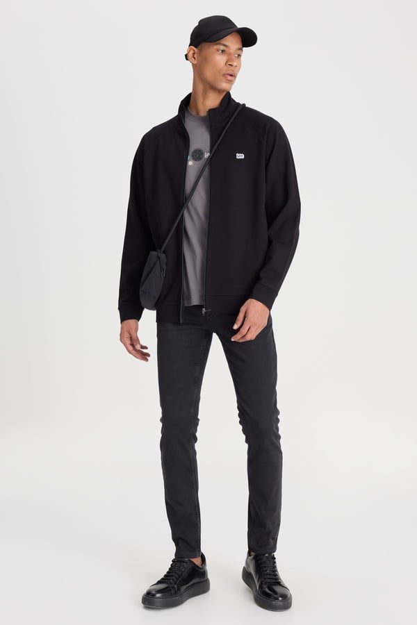 Lee Malone Skinny Jean Pantolon Siyah Erkek Kot Pantolon