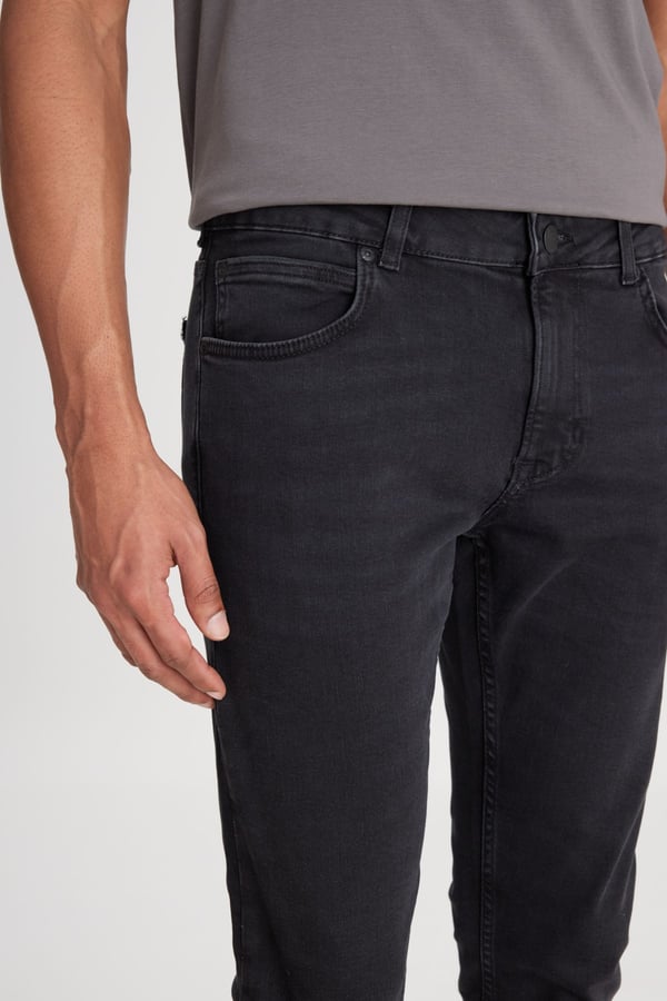 Lee Malone Skinny Jean Pantolon Siyah Erkek Kot Pantolon