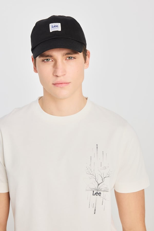 Lee Regular Fit Grafik Baskılı T-shirt Beyaz Erkek T-Shirt