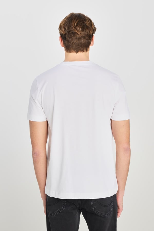 Lee Regular Fit Grafik Baskılı T-shirt Beyaz Erkek T-Shirt