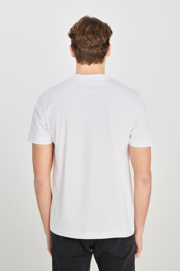 Lee Regular Fit Grafik Baskılı T-shirt Beyaz Erkek T-Shirt