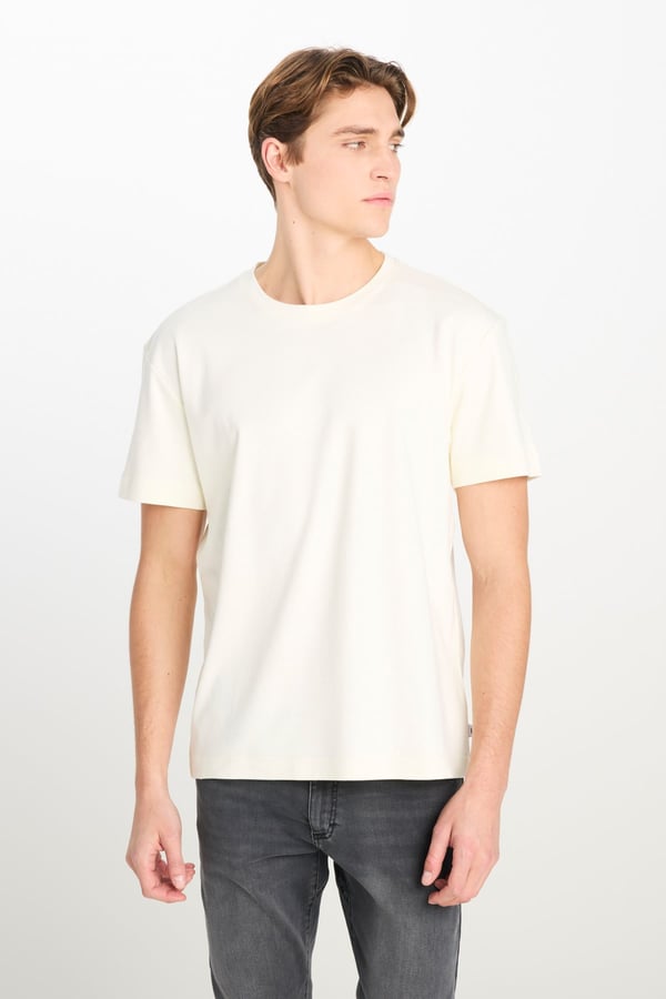 Lee Relax Fit Basic T-shirt Beyaz Erkek T-Shirt