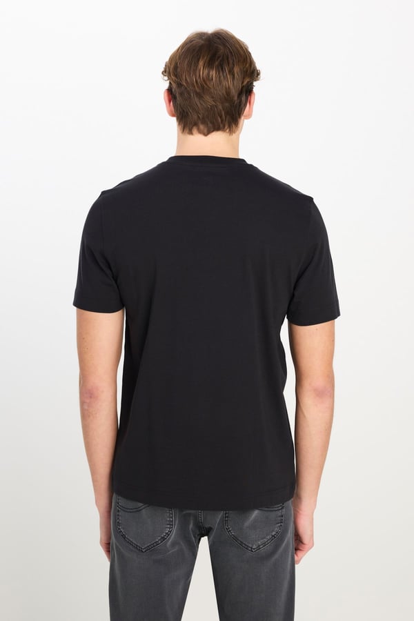 Lee Relaxed Fit Dokulu KumaÅŸlÄ± T-shirt Siyah Erkek T-Shirt