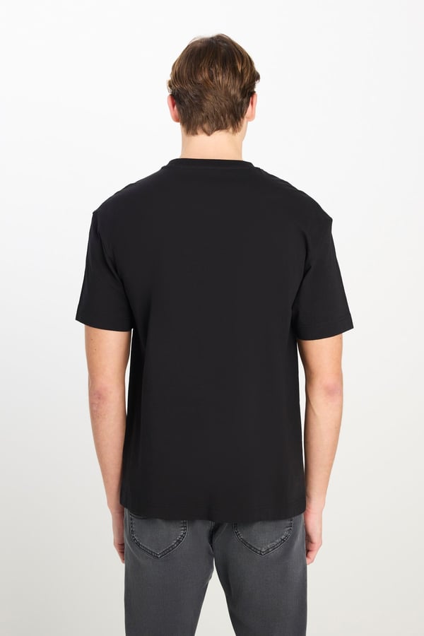 Lee Relaxed Fit Grafik Baskılı T-shirt Siyah Erkek T-Shirt
