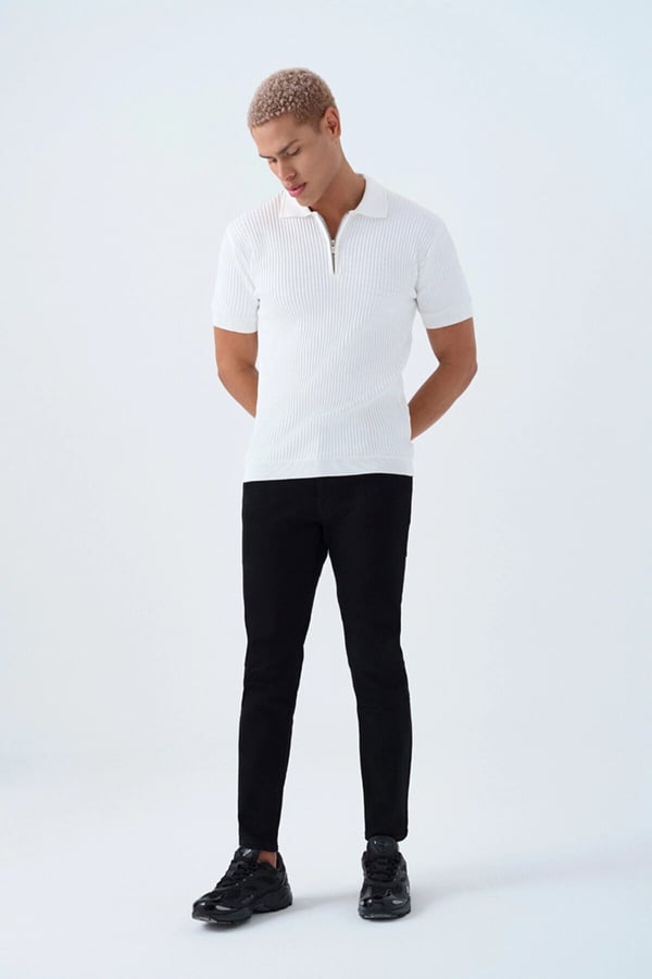 Loft LF 2034724  CHARLY BLACK M PNT Siyah Erkek Kot Pantolon