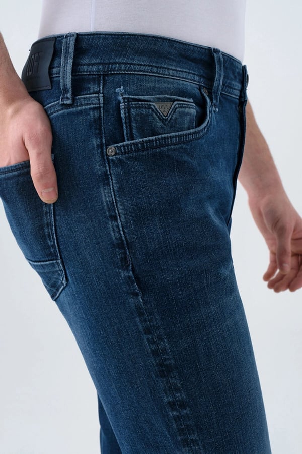 Loft LF 2035686 RICARDO MARTIN LIGHT BLUE BLACK WASH M PNT Denim Erkek Kot Pantolon