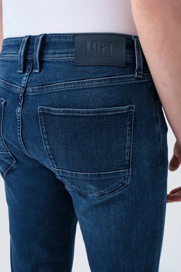 Loft LF 2035686 RICARDO MARTIN LIGHT BLUE BLACK WASH M PNT Denim Erkek Kot Pantolon
