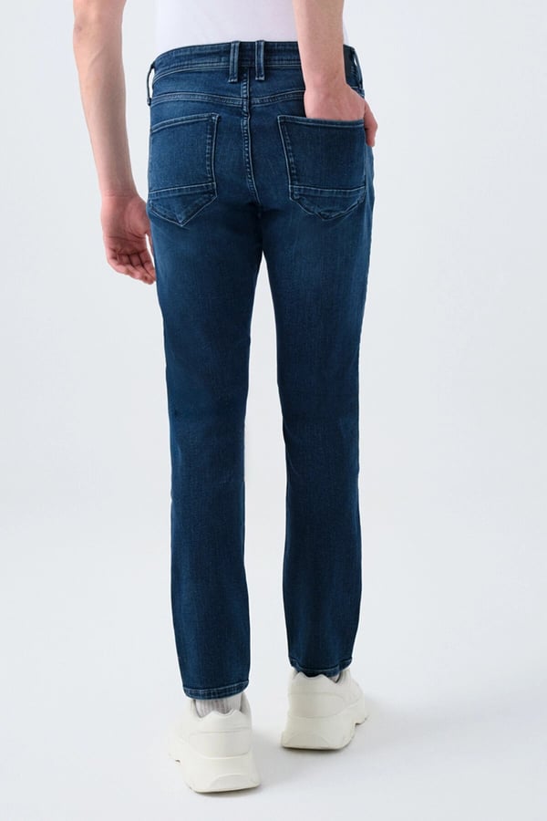 Loft LF 2035686 RICARDO MARTIN LIGHT BLUE BLACK WASH M PNT Denim Erkek Kot Pantolon