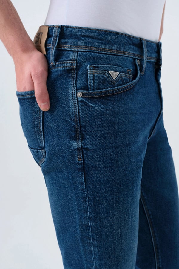 Loft LF 2035687  LUKAS DARK WASH M PNT Denim Erkek Kot Pantolon