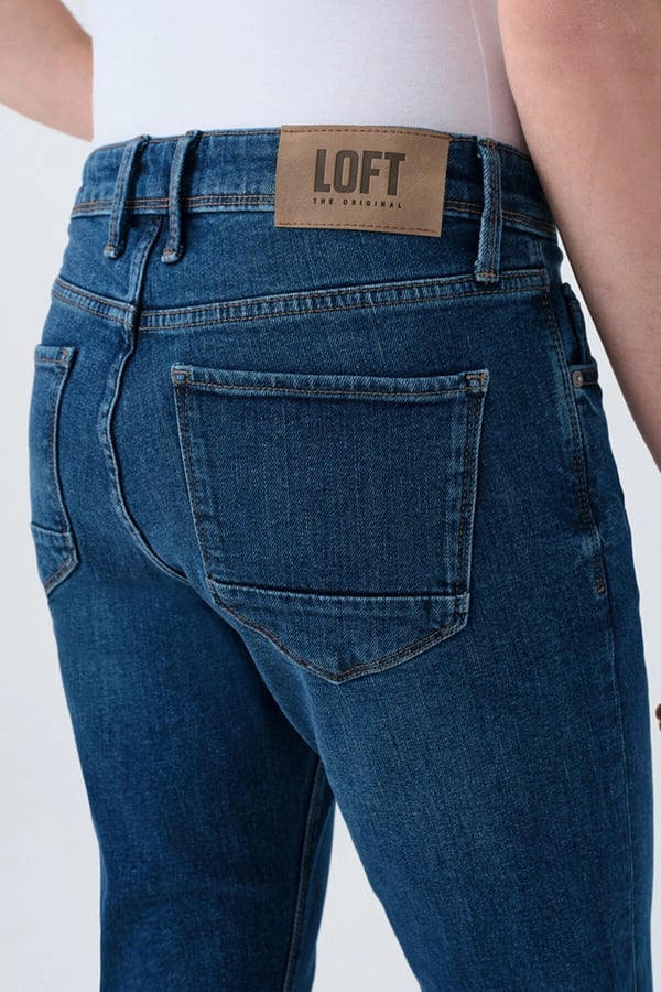 Loft LF 2035687  LUKAS DARK WASH M PNT Denim Erkek Kot Pantolon