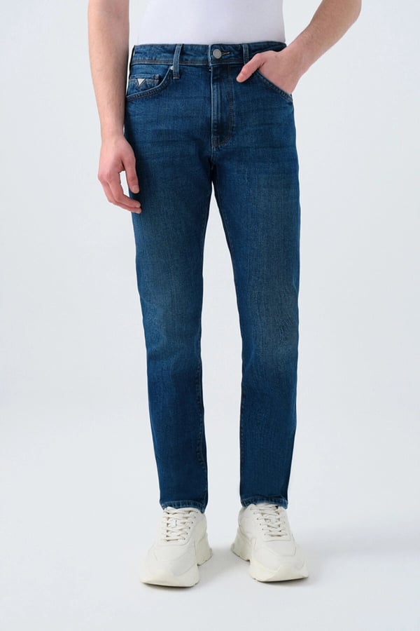 Loft LF 2035687  LUKAS DARK WASH M PNT Denim Erkek Kot Pantolon