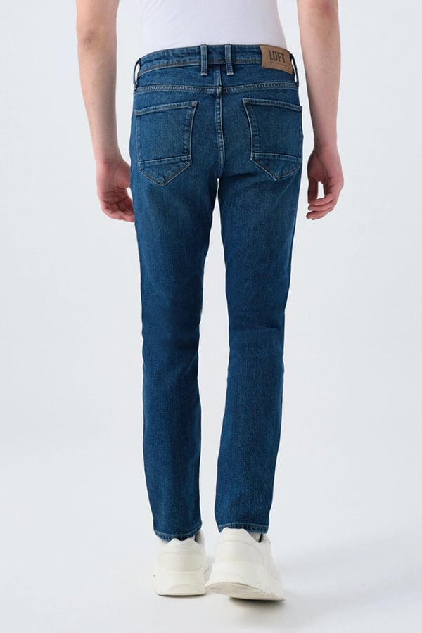Loft LF 2035687  LUKAS DARK WASH M PNT Denim Erkek Kot Pantolon
