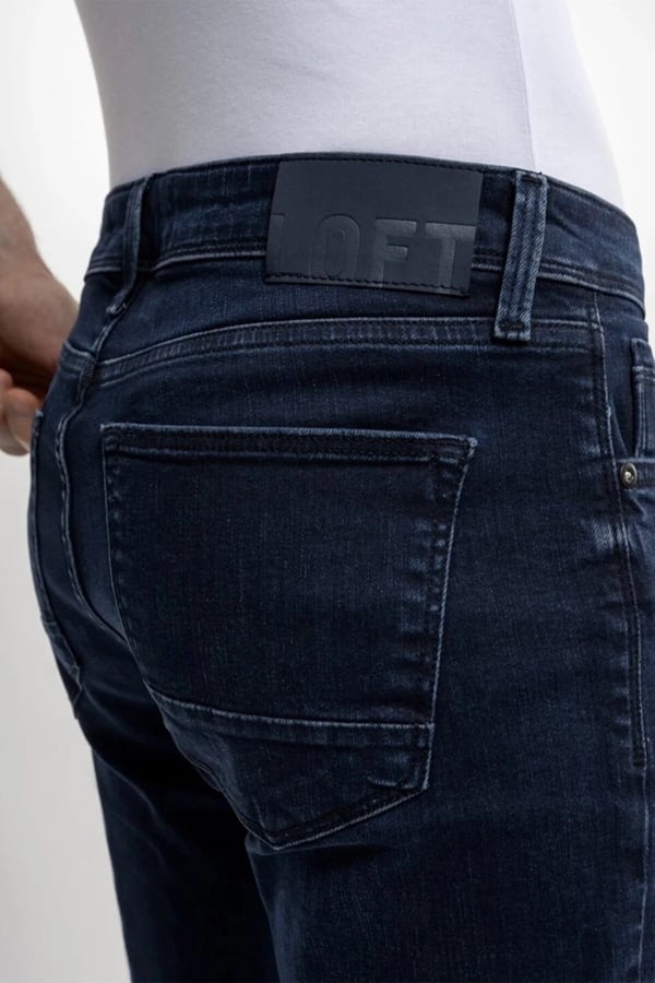Loft LF 2035717  MARTIN DARK BLUE BLACK WASH M PNT Denim Erkek Kot Pantolon