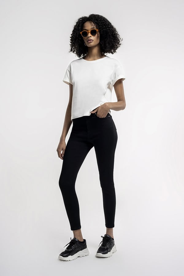 Loft LF 2035741 W TSS Beyaz Kadın T-Shirt