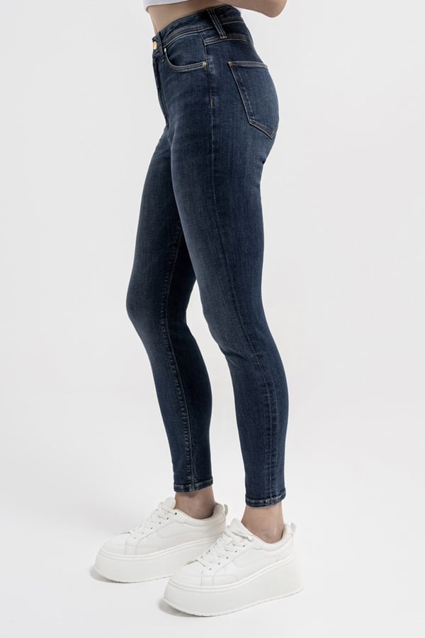 Loft LF 2036025 NATALIE CINDY NIGHT BLUE WASH W PNT Lacivert Kadın Kot Pantolon
