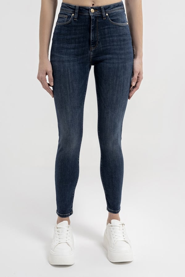 Loft LF 2036025 NATALIE CINDY NIGHT BLUE WASH W PNT Lacivert Kadın Kot Pantolon