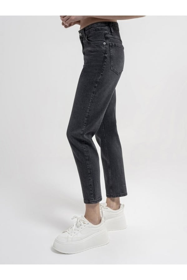 Loft LF 2036159 MOM JANE ANTRA WASH W PNT Antrasit Kadın Kot Pantolon
