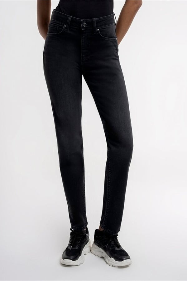Loft LF 2036301 ELENA ISLA WASH W PNT Siyah Kadın Kot Pantolon