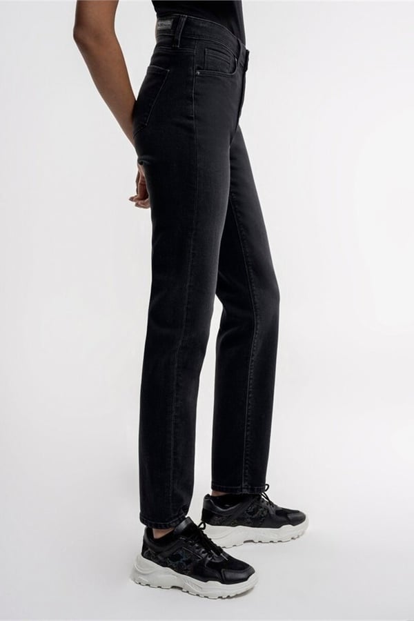 Loft LF 2036301 ELENA ISLA WASH W PNT Siyah Kadın Kot Pantolon