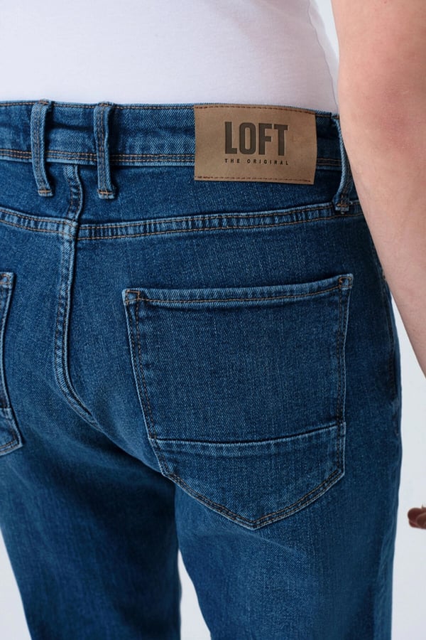Loft LF 2037013  LUKAS DARK WASH M PNT Denim Erkek Kot Pantolon