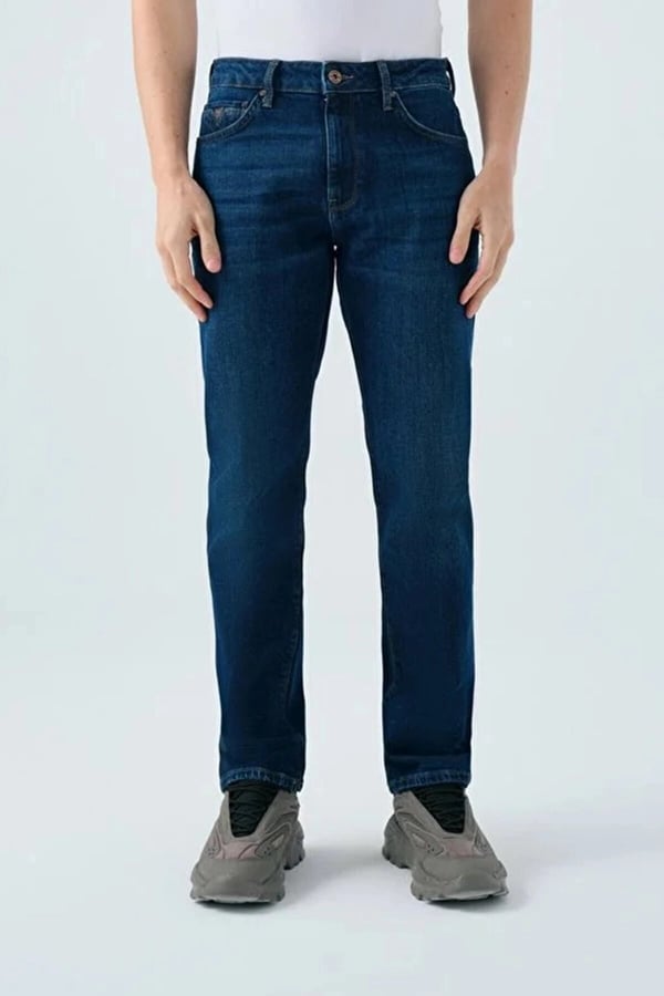 Loft LF 2037014 ELTON LUKAS BLUE NIGHT WASH M PNT Lacivert Erkek Kot Pantolon