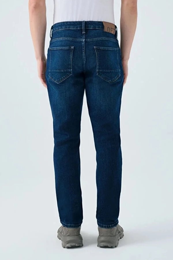 Loft LF 2037014 ELTON LUKAS BLUE NIGHT WASH M PNT Lacivert Erkek Kot Pantolon
