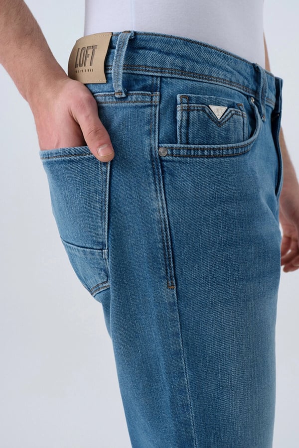 Loft LF 2037015  LUKAS LIGHT WASH M PNT Denim Erkek Kot Pantolon