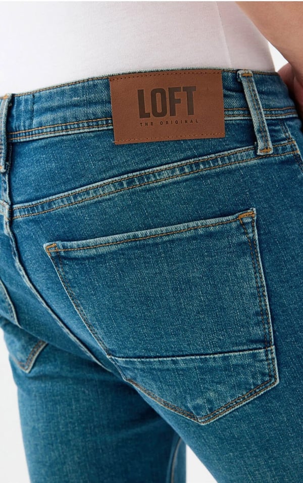 Loft LF 2037019  DANTE DARK GREEN WASH M PNT Yeşil Erkek Kot Pantolon
