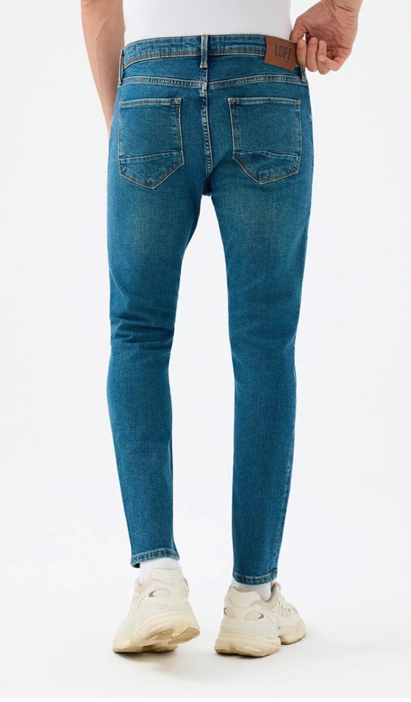 Loft LF 2037019  DANTE DARK GREEN WASH M PNT Yeşil Erkek Kot Pantolon