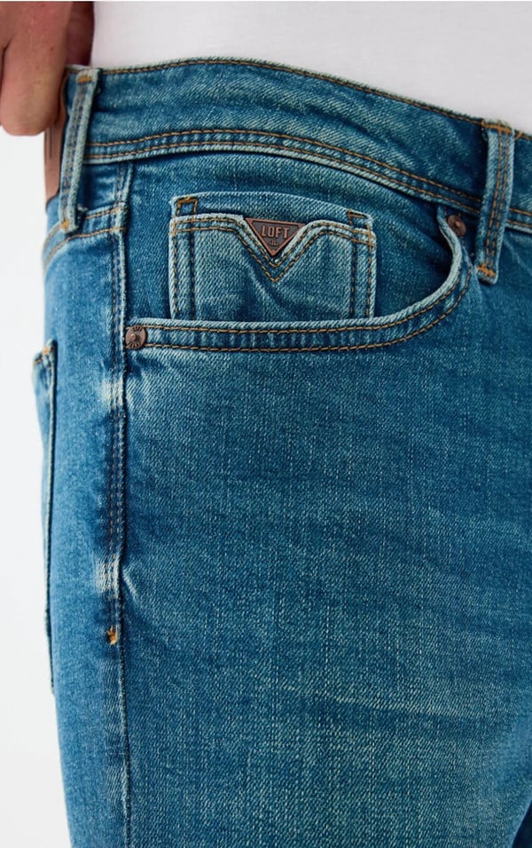 Loft LF 2037019  DANTE DARK GREEN WASH M PNT Yeşil Erkek Kot Pantolon
