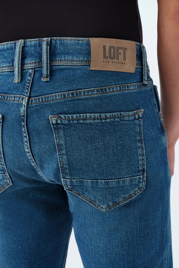Loft LF 2037020 RICARDO DANTE GREEN WASH M PNT Denim Erkek Kot Pantolon