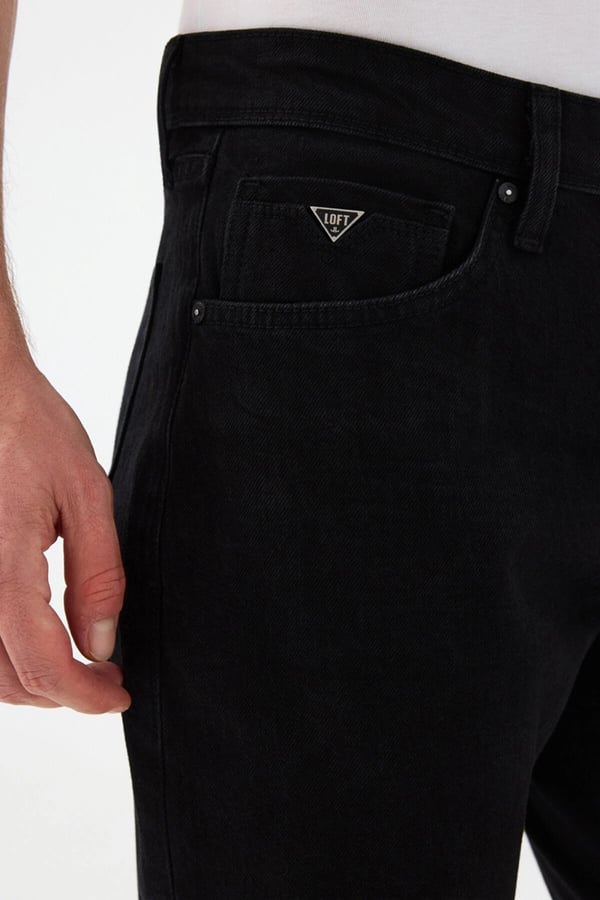 Loft LF 2037029 OSCAR HARVEY BLACK WASH M PNT Siyah Erkek Kot Pantolon