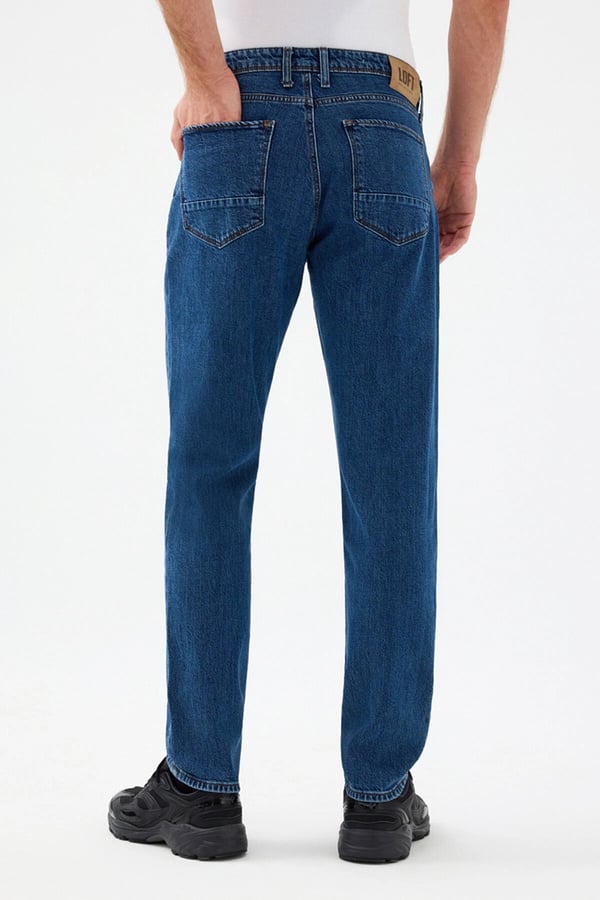 Loft LF 2037030  GABRIEL MID WASH M PNT Lacivert Erkek Kot Pantolon