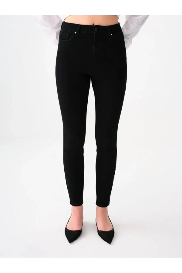 Loft LF 2037054 NATALIE MINAEL BLACK WASH W PNT Siyah Kadın Kot Pantolon