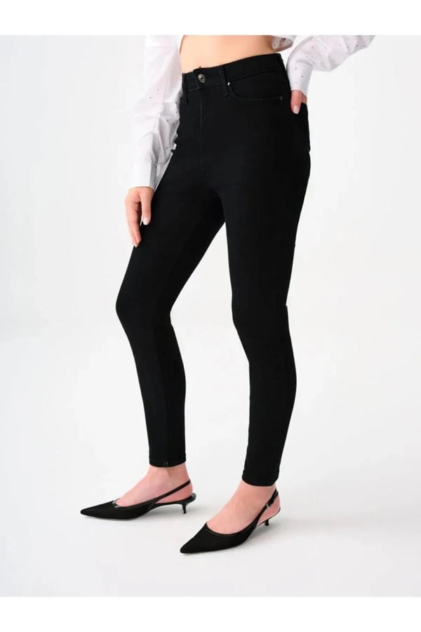 Loft LF 2037054 NATALIE MINAEL BLACK WASH W PNT Siyah Kadın Kot Pantolon