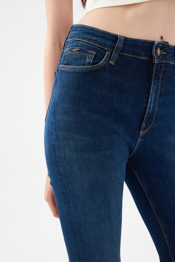 Loft LF 2037056 NATALIE MINAEL DARK BLUE WASH W PNT Lacivert Kadın Kot Pantolon