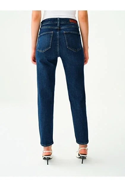 Loft LF 2037059 ELENA EMILY DARK BLUE WASH W PNT Lacivert Kadın Kot Pantolon