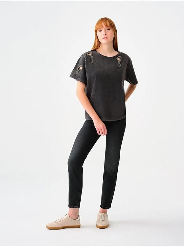 Loft LF 2037061 ELENA EMILY ANTRA WASH W PNT Antrasit Kadın Kot Pantolon