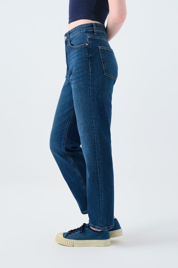 Loft LF 2037064 COMFORT STRAIGHT CARMEN MID WASH W PNT Denim Kadın Kot Pantolon
