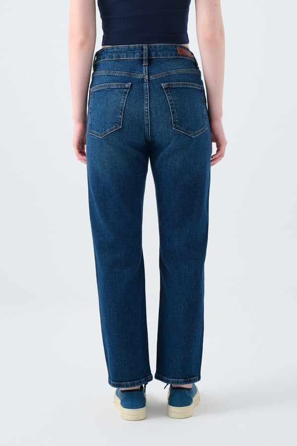 Loft LF 2037064 COMFORT STRAIGHT CARMEN MID WASH W PNT Denim Kadın Kot Pantolon