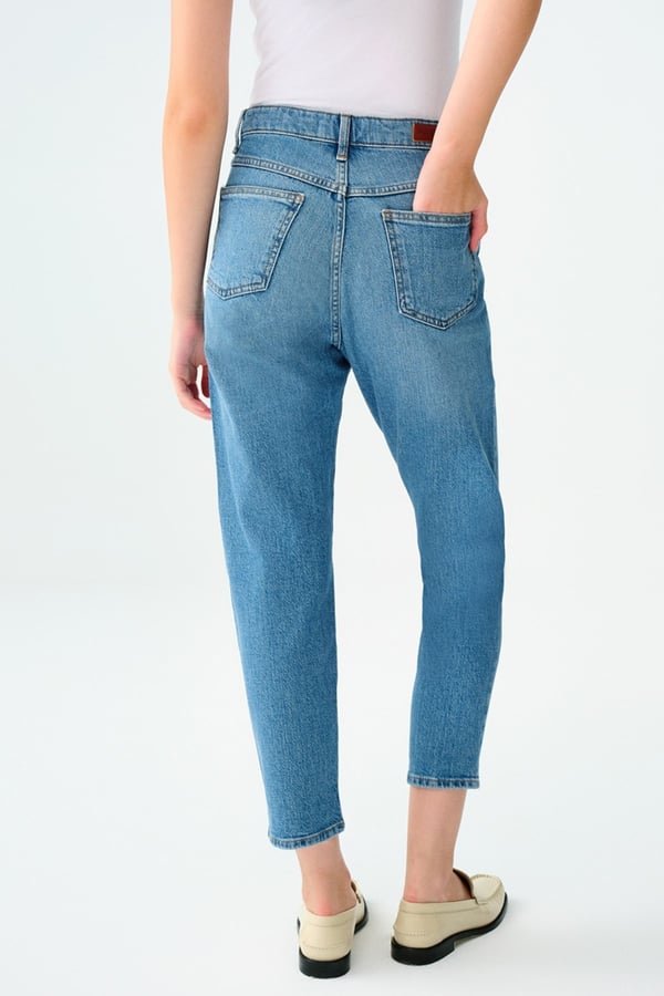 Loft LF 2037084 MOM STELLA MID BLUE WASH W PNT Denim Kadın Kot Pantolon