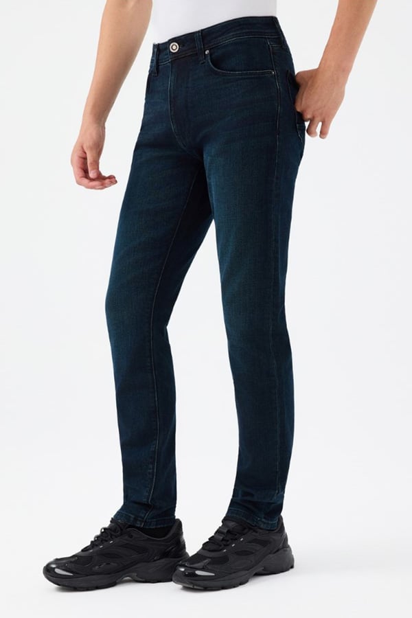 Loft LF 2038034  WEAR WASH M PNT Lacivert Erkek Kot Pantolon