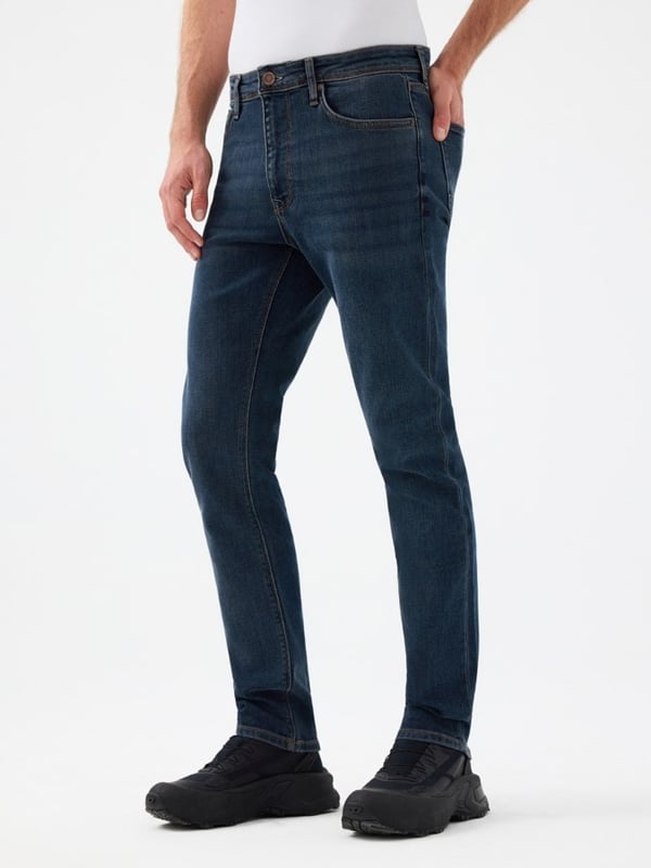 Loft LF 2038394  VINTI WASH M PNT Lacivert Erkek Kot Pantolon