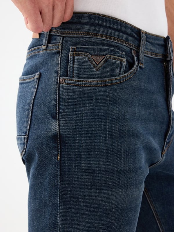 Loft LF 2038394  VINTI WASH M PNT Lacivert Erkek Kot Pantolon